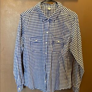 Blue Checkered Women’s Shirt